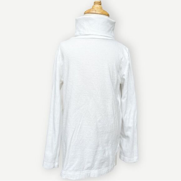 Crewcuts Factory Girls Kids Long Sleeve White Tissue Turtleneck. 4-5. 4. 5. - Picture 1 of 6